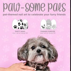 Color Street Red and White Squirrel Nail Art Promo